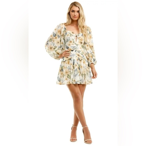 Bec & Bridge Floral Fleurette Mini Dress - Picture 1 of 13
